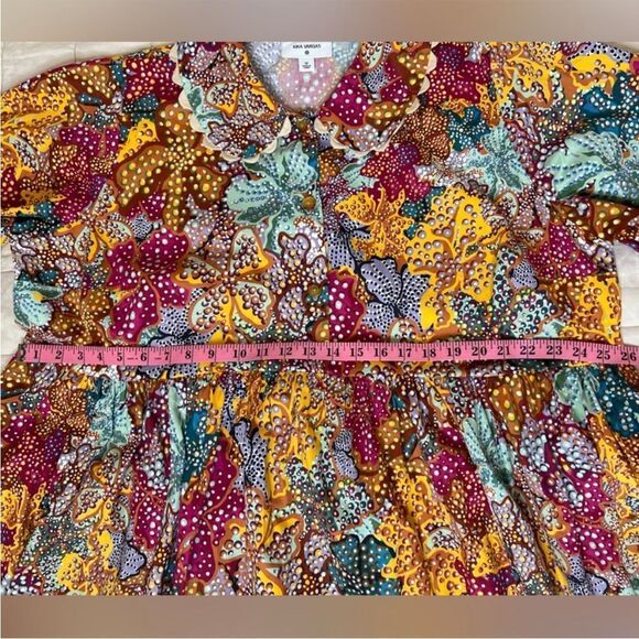 Kika Vargas X Target Multicolored Anemone Collared Babydoll Mini Dress - 1X - Picture 10 of 15